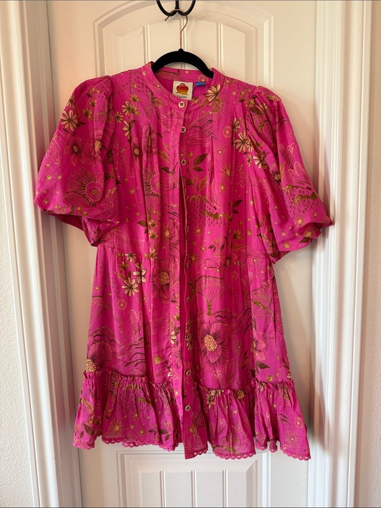 FARM Rio Dresses & Skirts - FARM Rio Hot Pink Floral Midi Dress